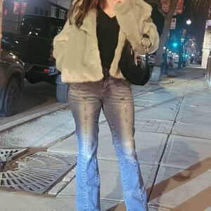 Rhinestone star jeans